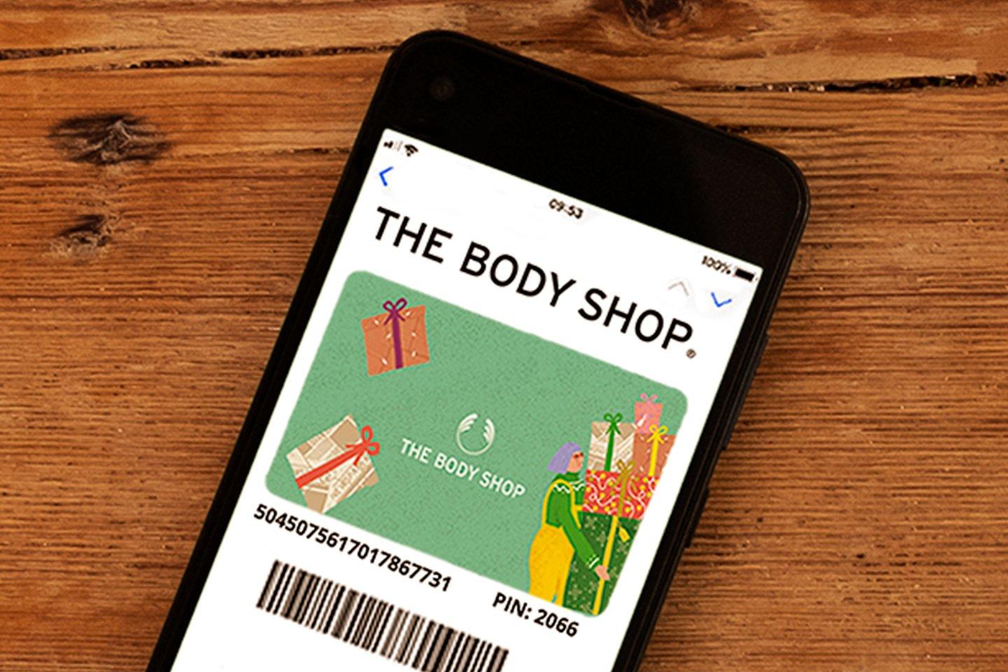 body shop e gift card australia