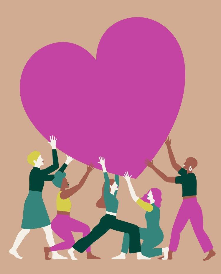 Collage of four activists, Char Ellesse, Gina Martin, Charlie Craggs and Sophie Butler