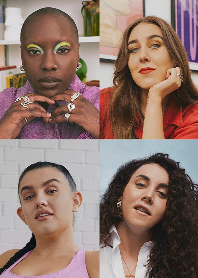 Close up shot of model's legs