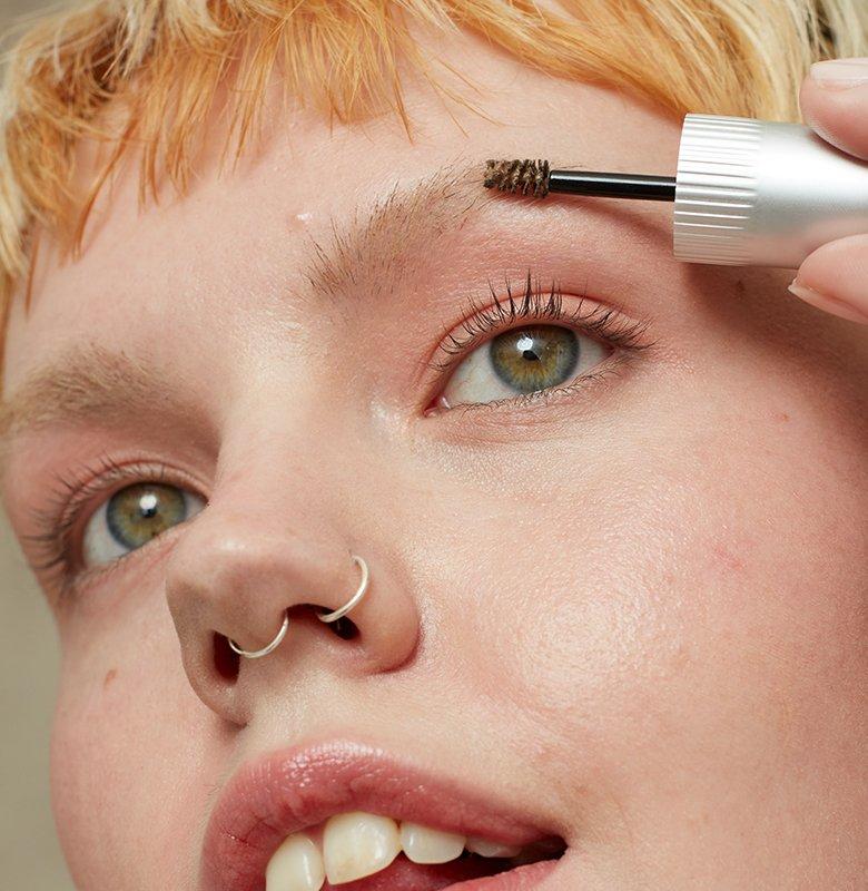 Female Model Shaping Brow