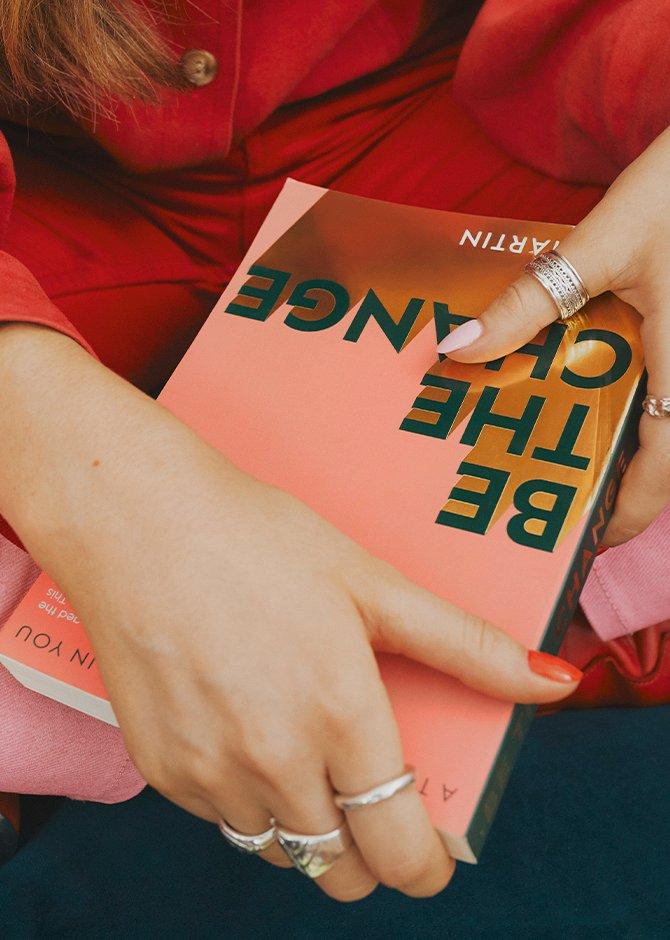 Anita Roddick in The Body Shop store