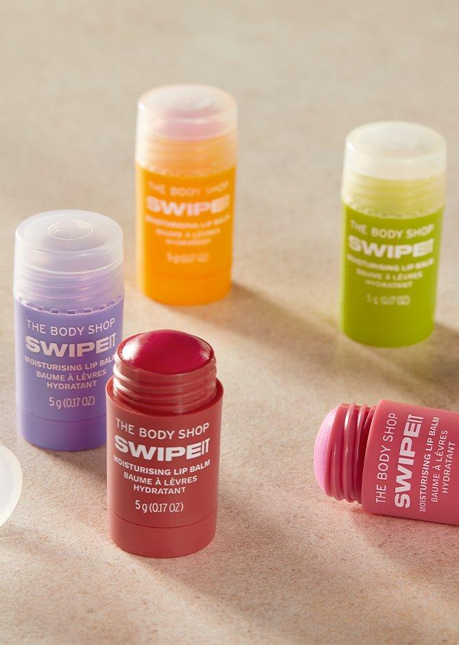 Range of Swipe it lip balm
