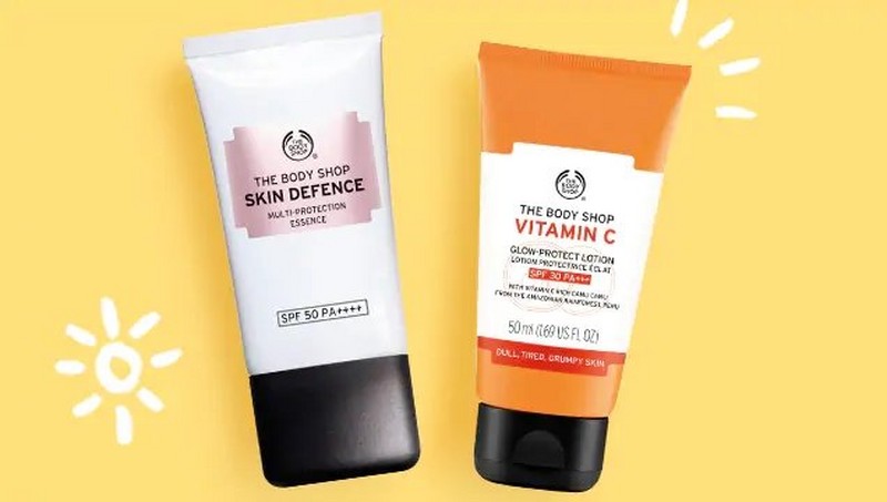 The Body Shop SPF products The Body Shop SPF products