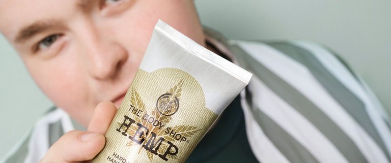 Independent Consultant holding The Body Shop Hemp Hand Cream