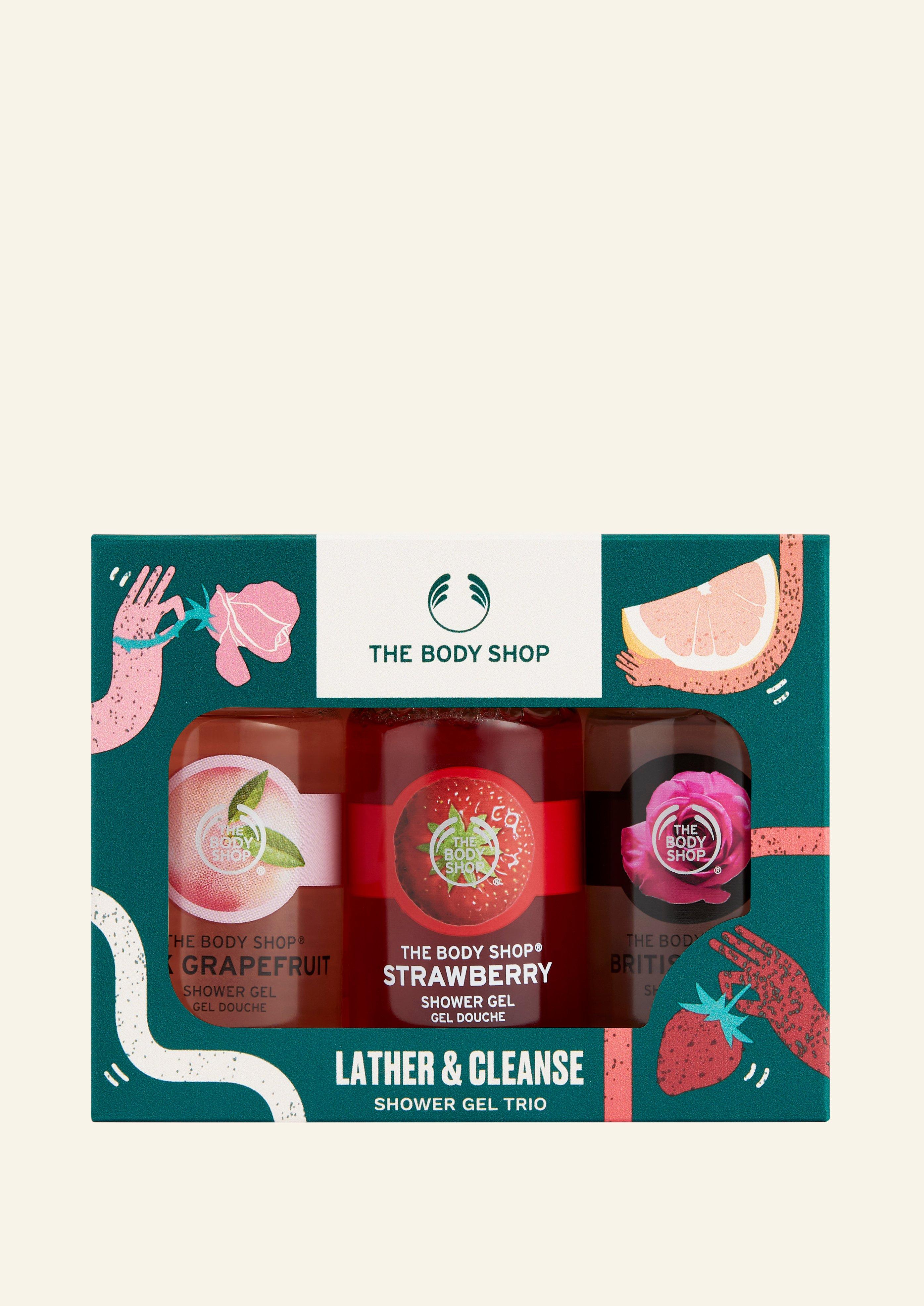 Lather & Cleanse Shower Gel Trio Gifts The Body Shop
