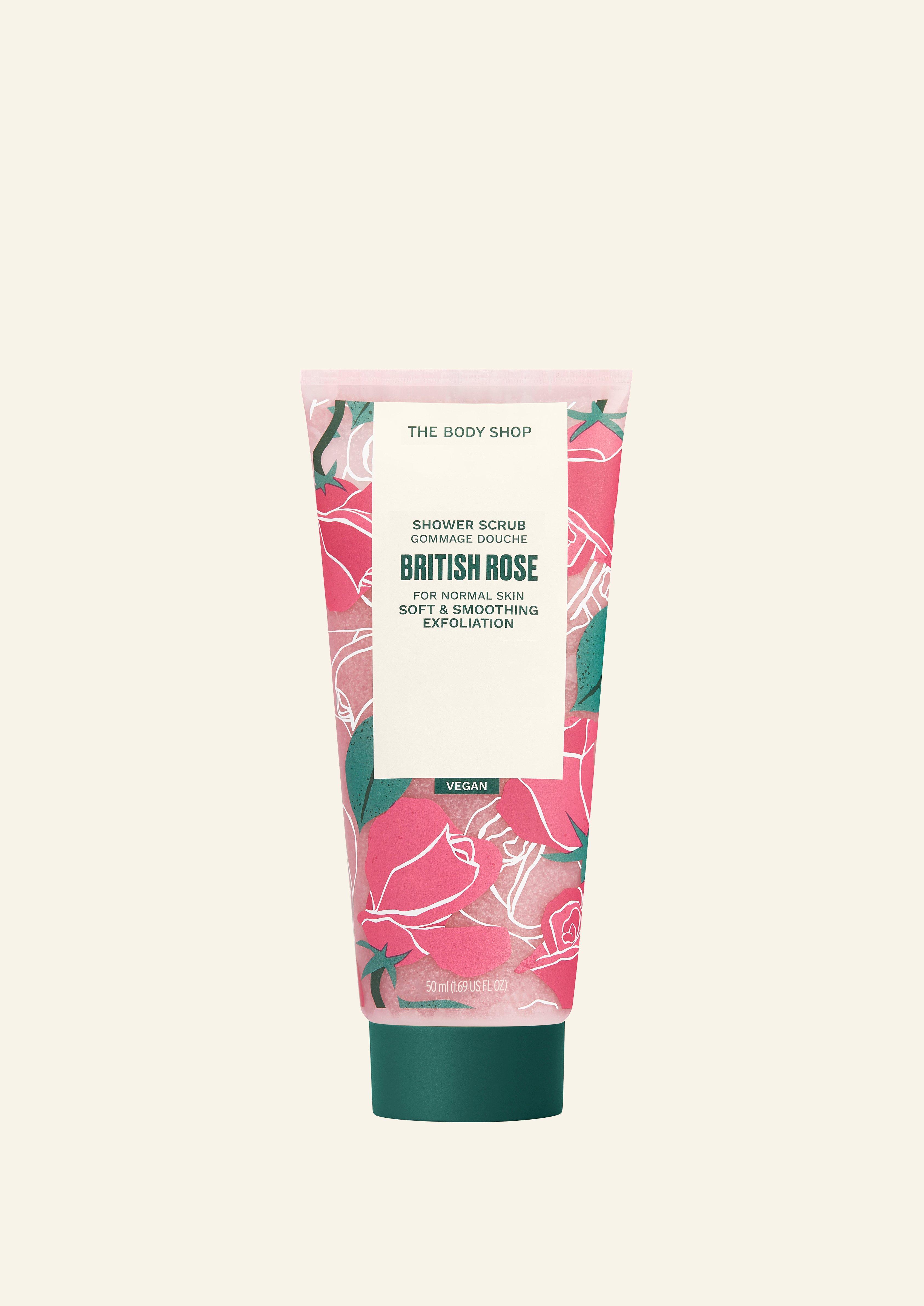 British Rose Shower Scrub 50ml