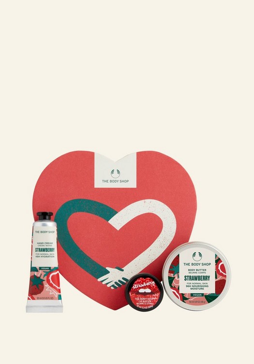 The Sweetest Strawberry Heart Gift Box | Presenter | The Body Shop