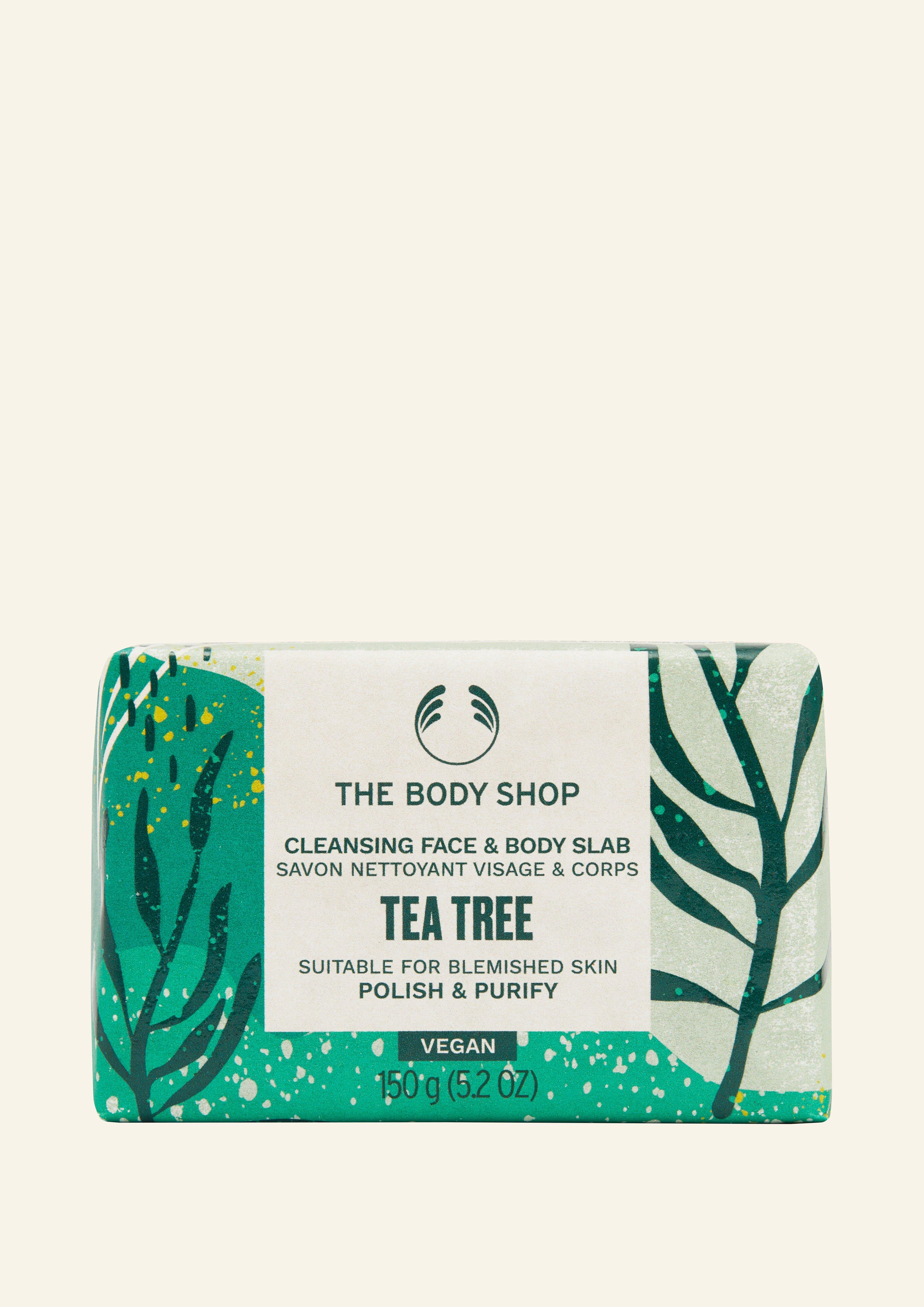 Tea Tree Cleansing Bar Soap Slabs The Body Shop