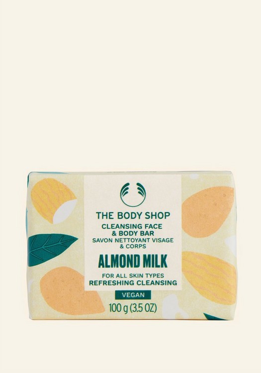 Almond Milk Cleansing Face & Body Bar | Soap | The Body Shop