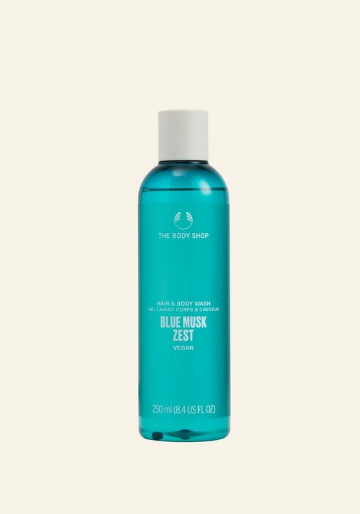 Blue Musk Zest Hair And Body Wash 250ml
