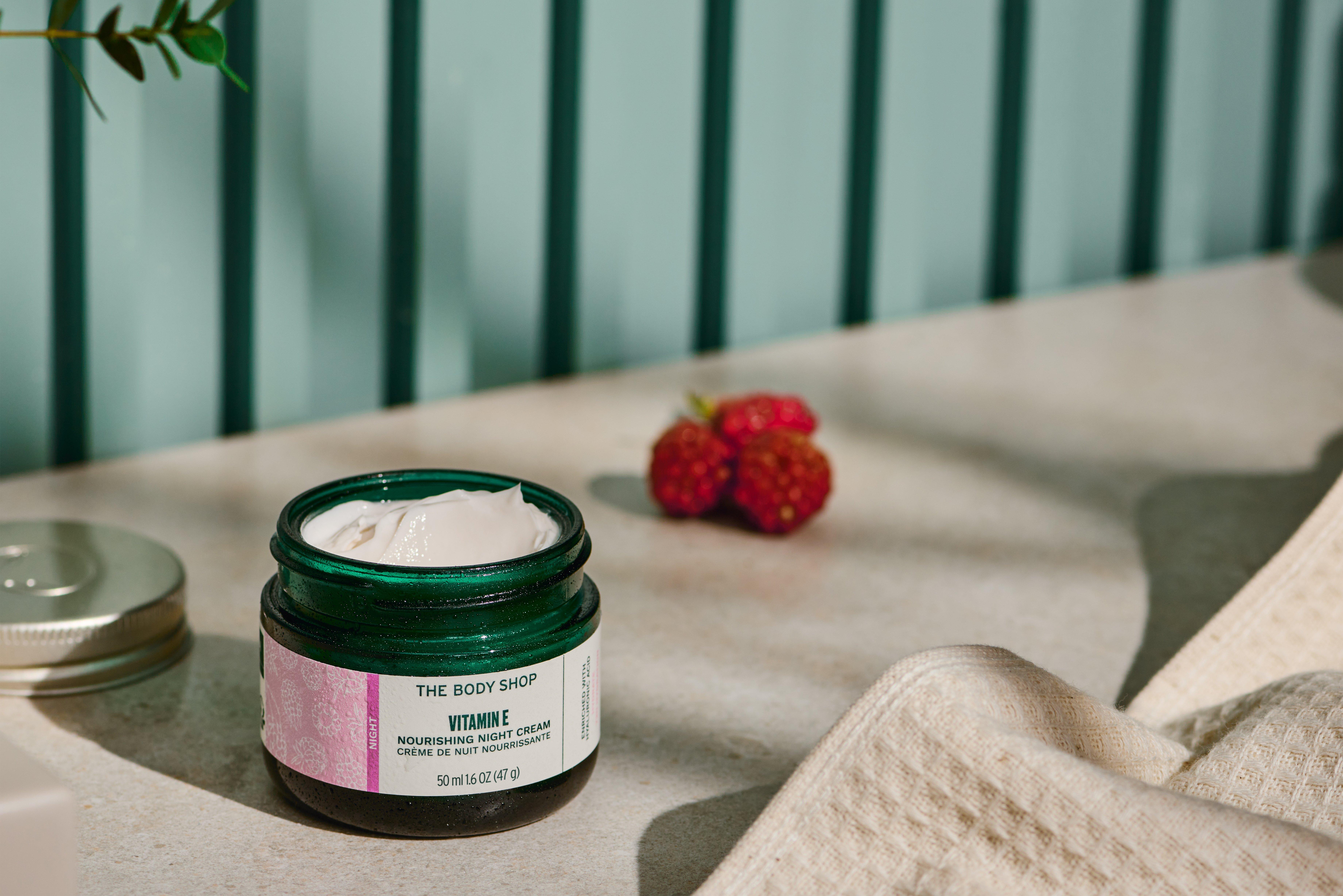 The Body Shop products on table