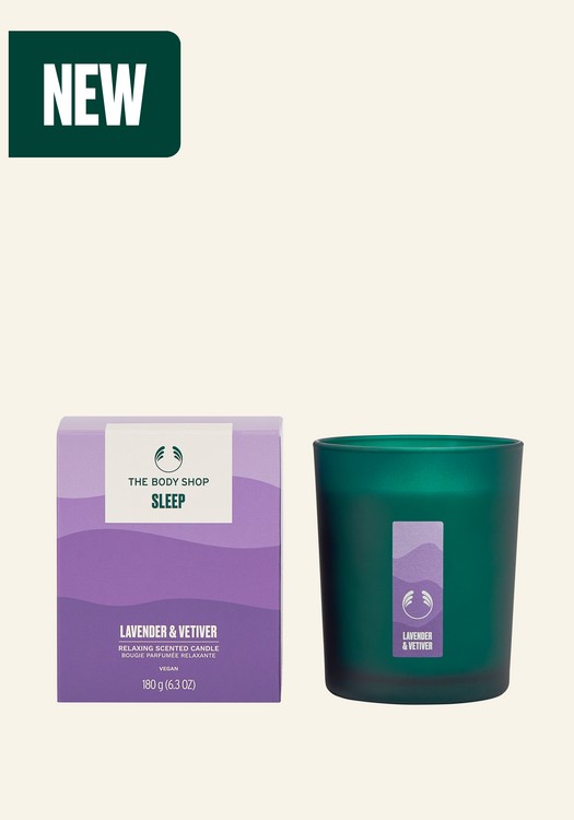 Sleep Lavender & Vetiver Relaxing Scented Candle 180g