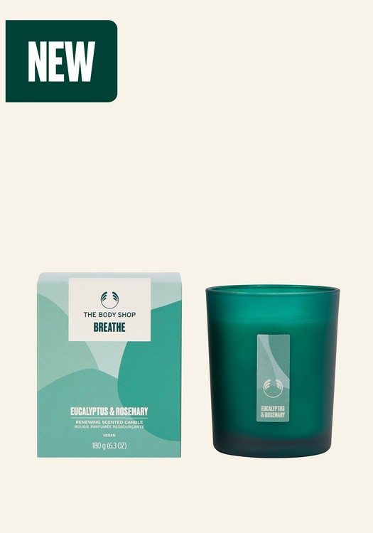 Breathe Eucalyptus & Rosemary Renewing Scented Candle 180g