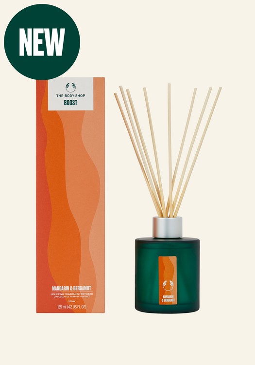 New Boost Mandarin & Bergamot Uplifting Fragrance Diffuser 125ml