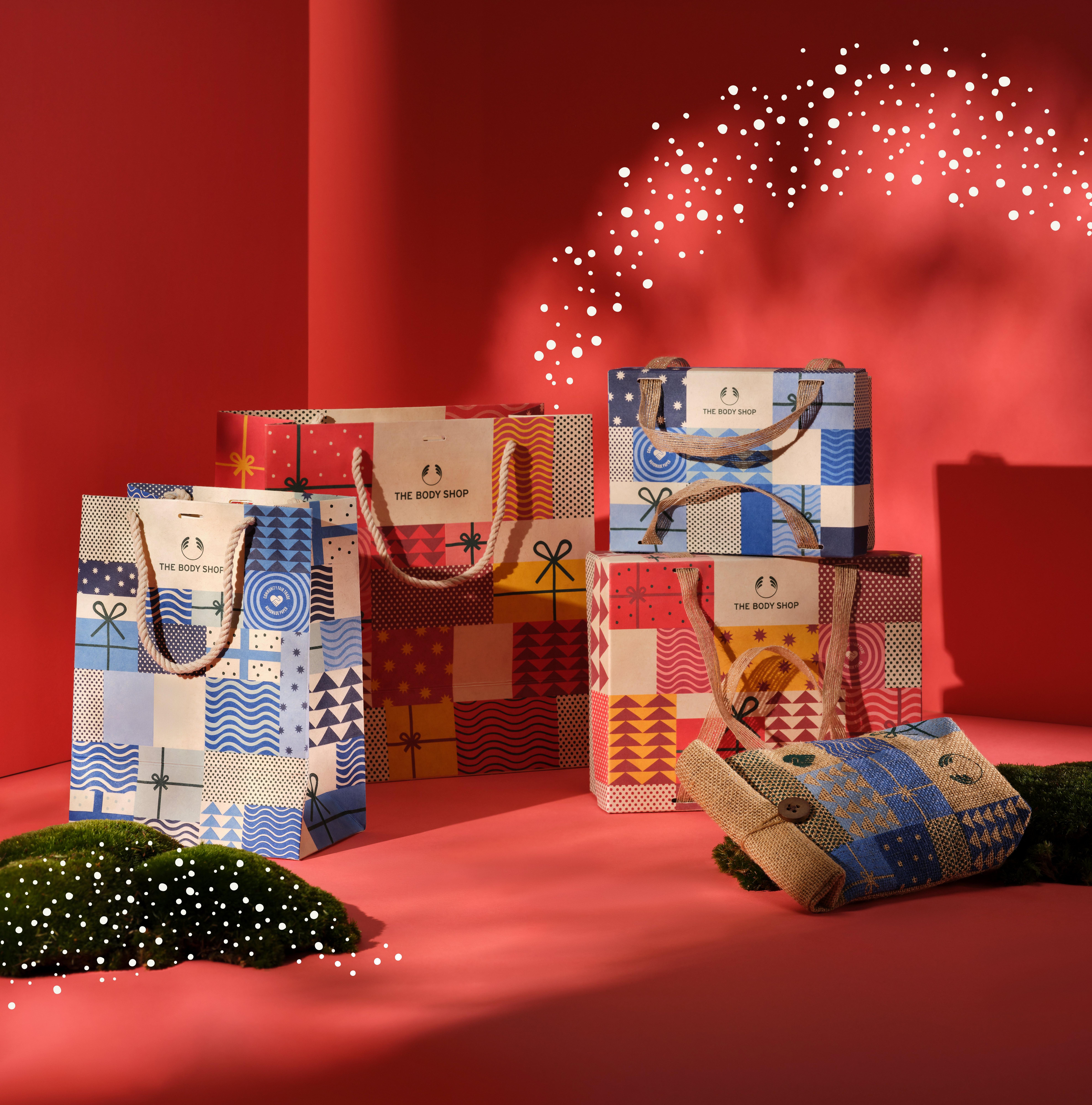Body shop christmas gift bags clearance