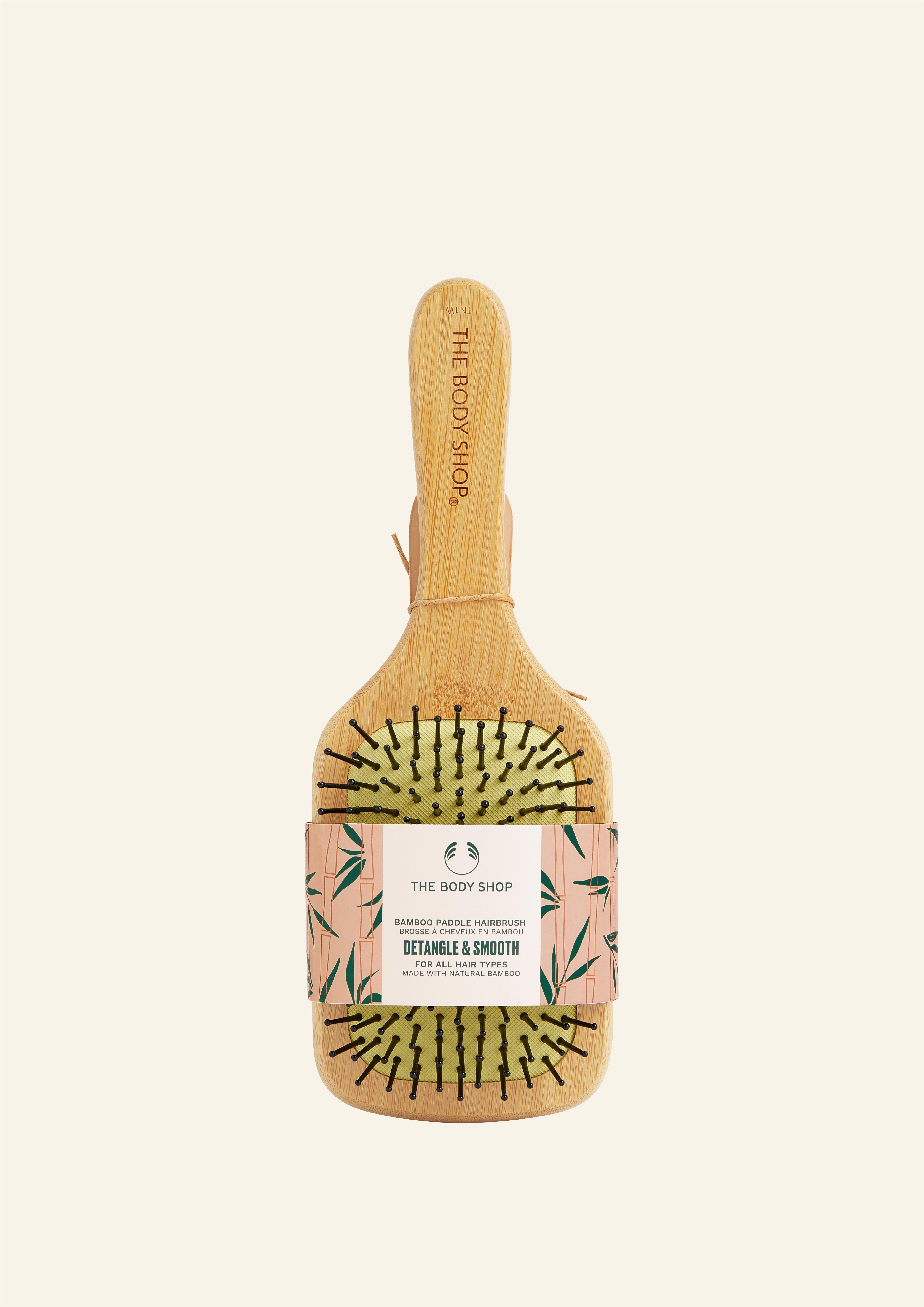 Large Bamboo Paddle Hairbrush