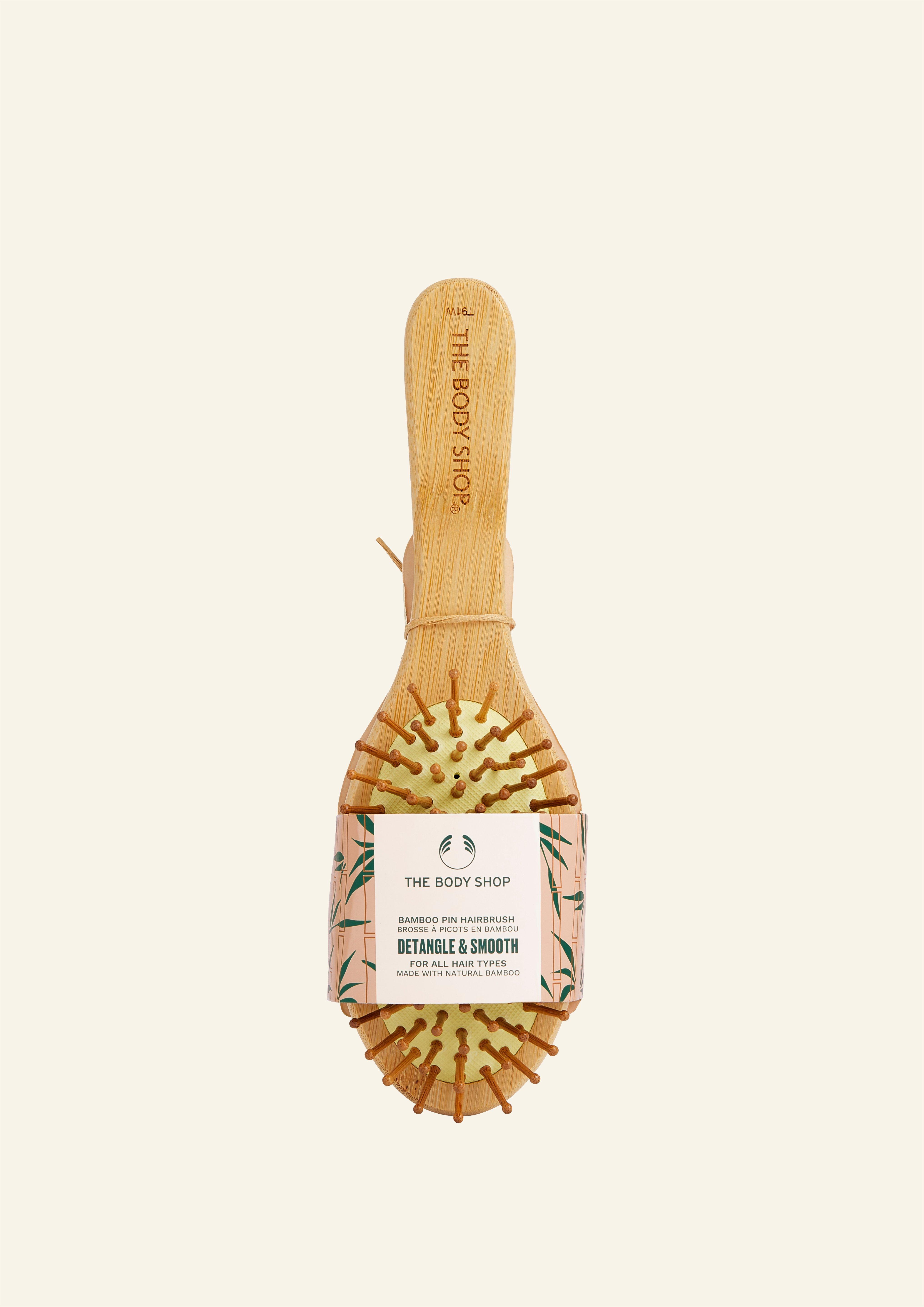 Oval Bamboo Pin Hairbrush