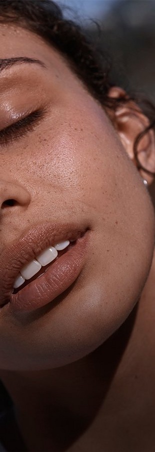 Close up shot of models with freckles Close up shot of models with freckles