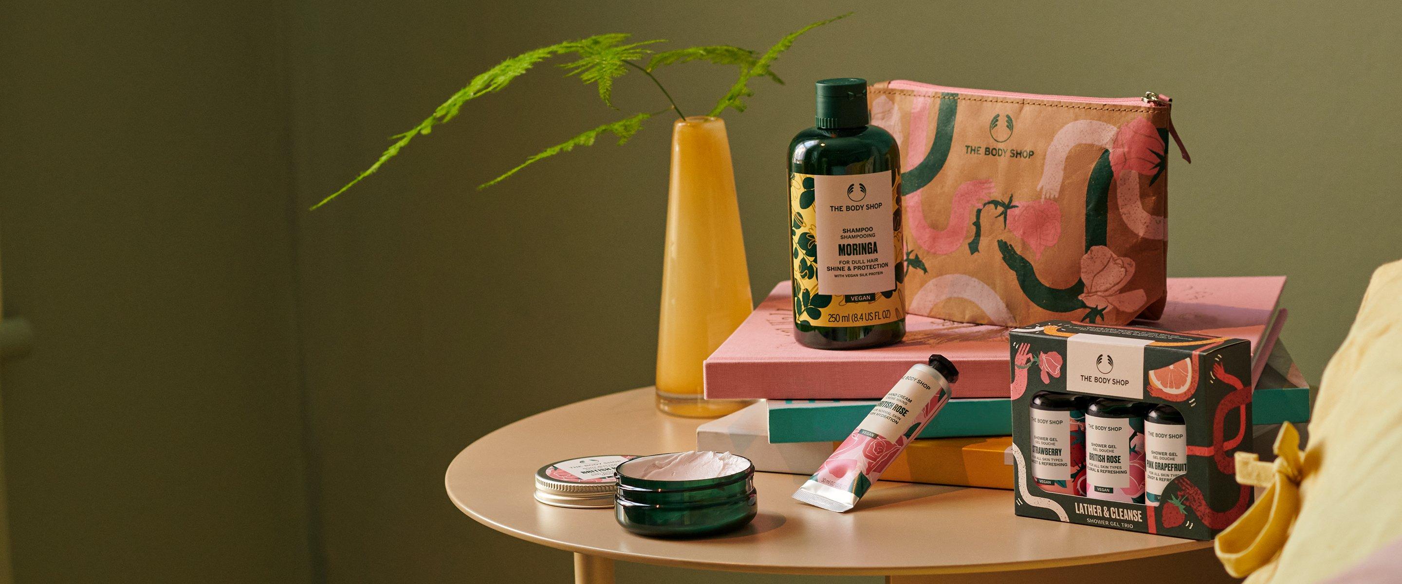 Selection of The Body Shop gifts