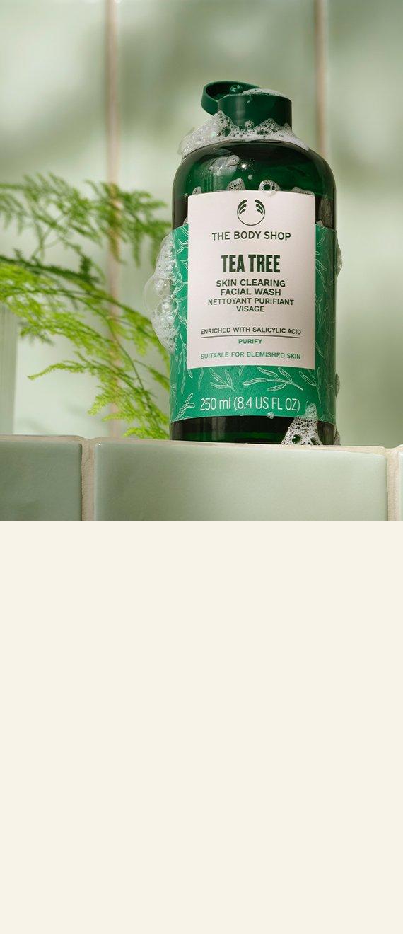 Bottle of Tea Tree Facial Wash with Tea Tree ingredient