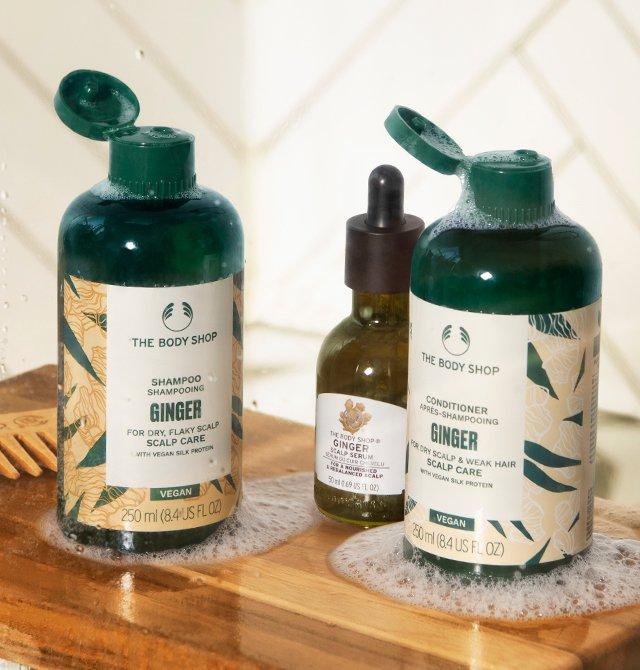 The Body Shop haircare products