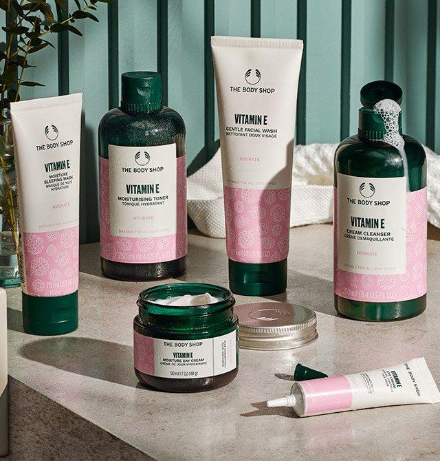 Vitamin E skincare range