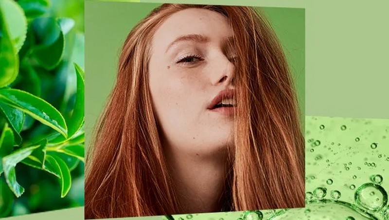 Woman's face and hair Woman's face and hair