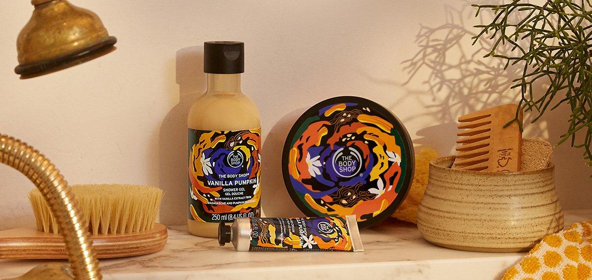 Range of The Body Shop products