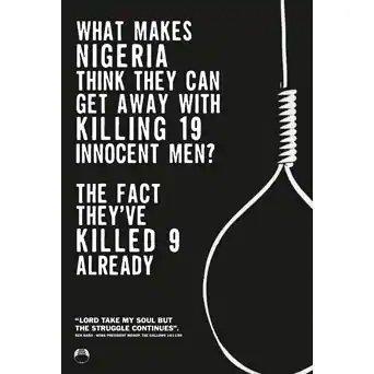 Bannière La détresse du peuple Ogoni