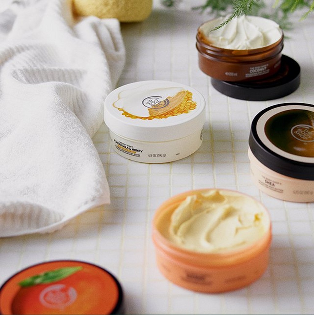 Opened body butter tubs Opened body butter tubs