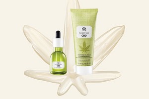 Group of The Body Shop CBD products Group of The Body Shop CBD products