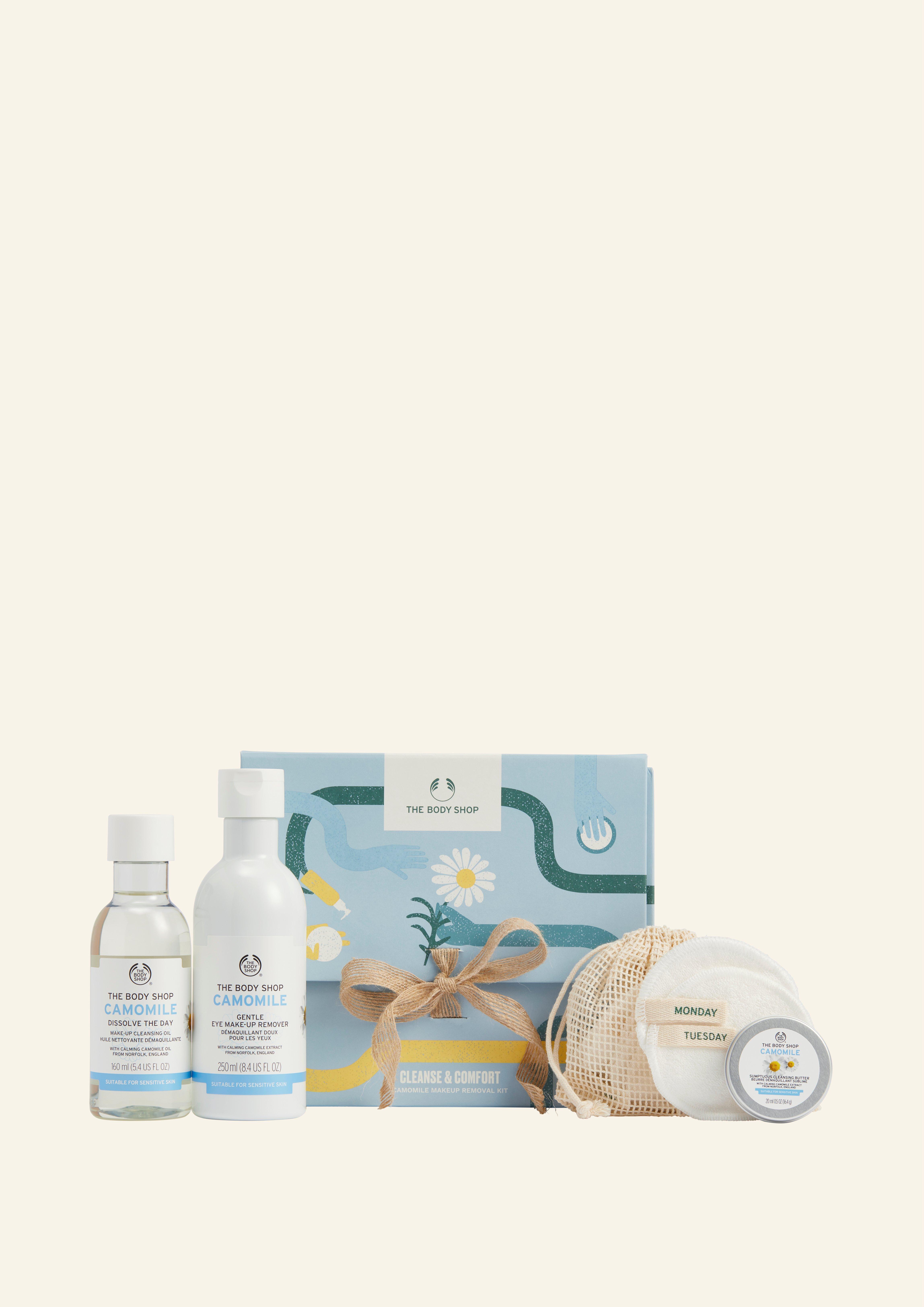 Cleanse & Comfort Camomile Makeup Removal Kit Gifts The Body Shop