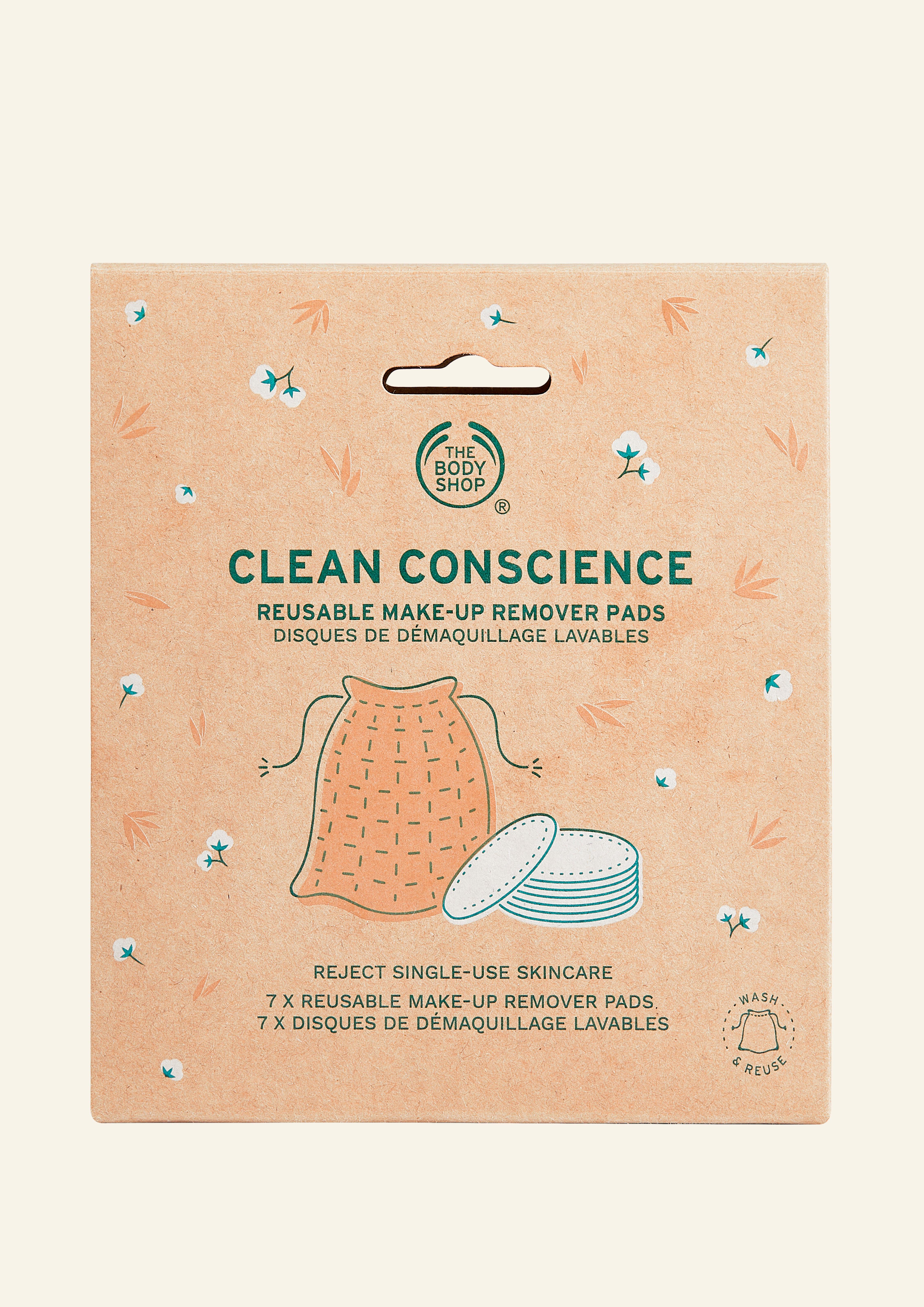 The Body Shop Clean Conscience Reusable Make-Up Remover Pads - Disques démaquillants  réutilisables