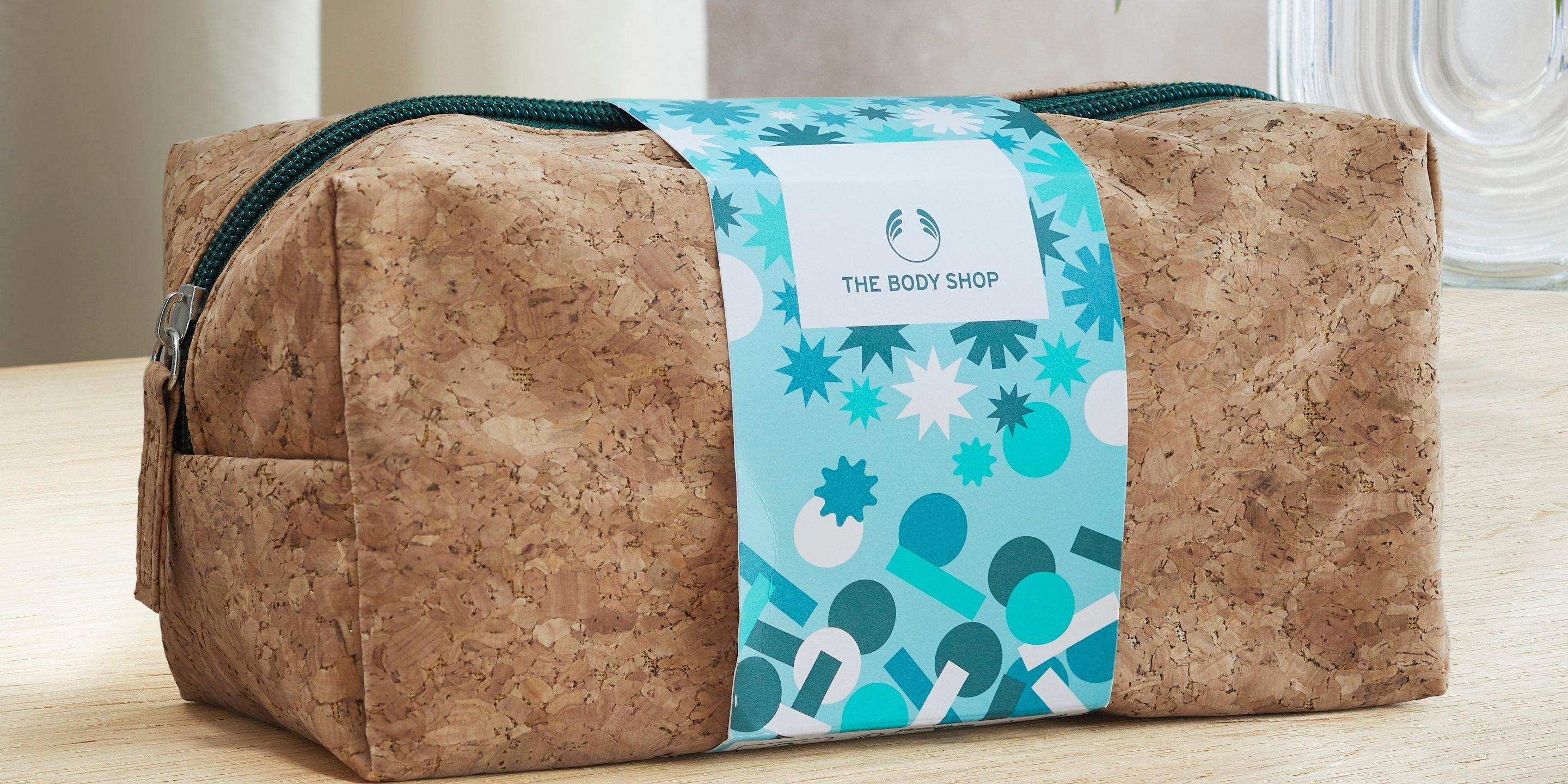 Body shop cork makeup bag sale