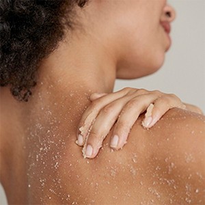 Body scrub application Body scrub application