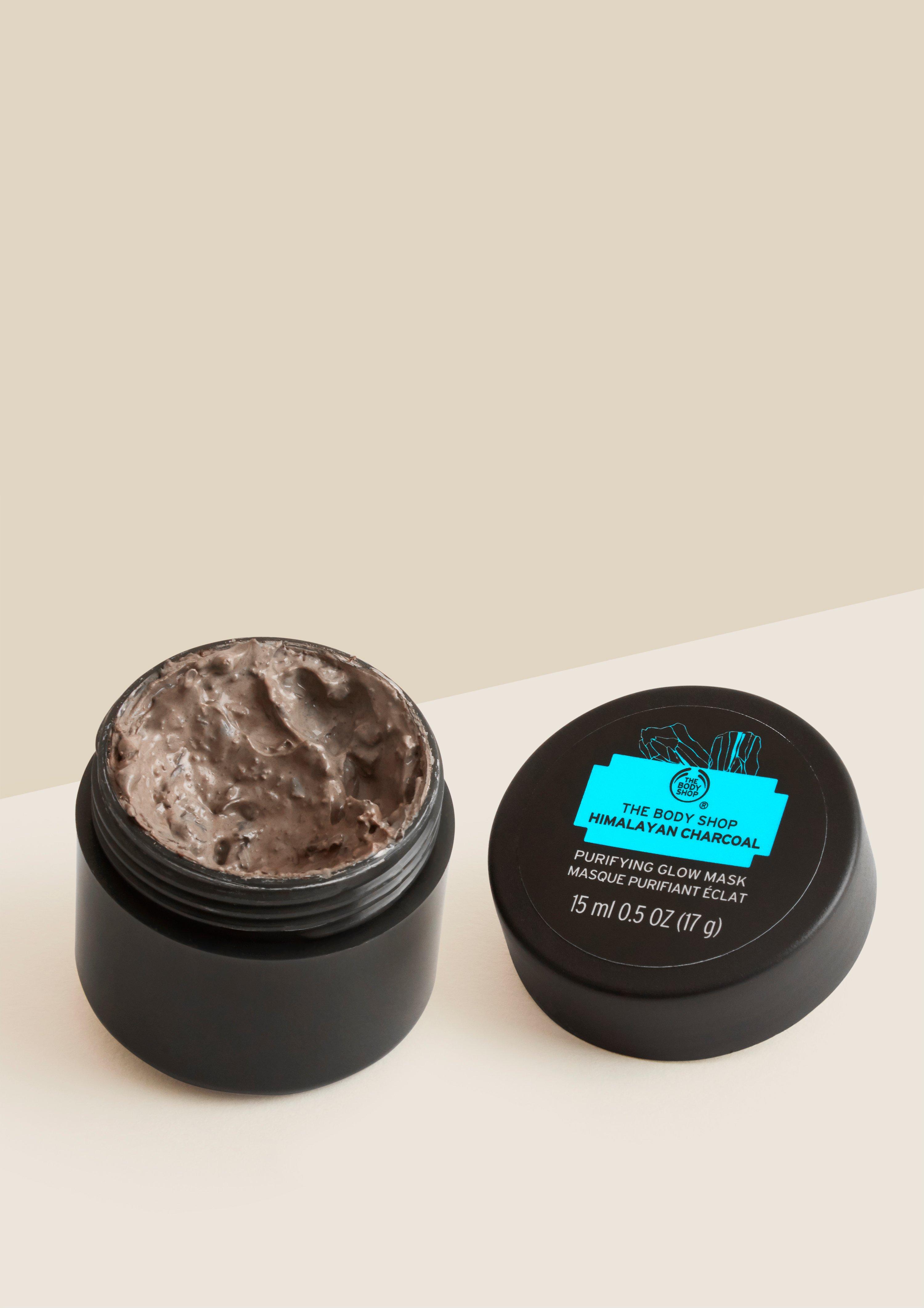 Himalayan Charcoal Purifying Glow Mask, 0.5 Ounce - The Body Shop