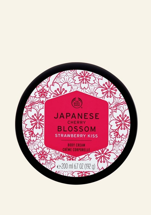 Japanese Cherry Blossom Strawberry Kiss Body Cream 200ml