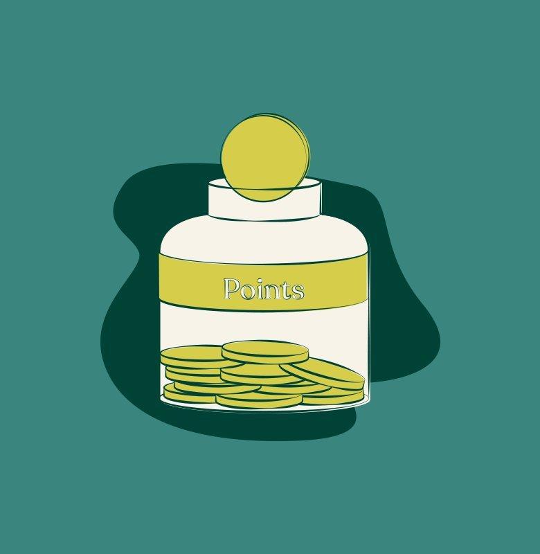 Jar with coins icon