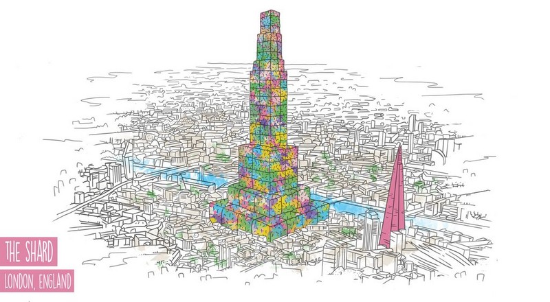 Drawing of the Shard in London Drawing of the Shard in London