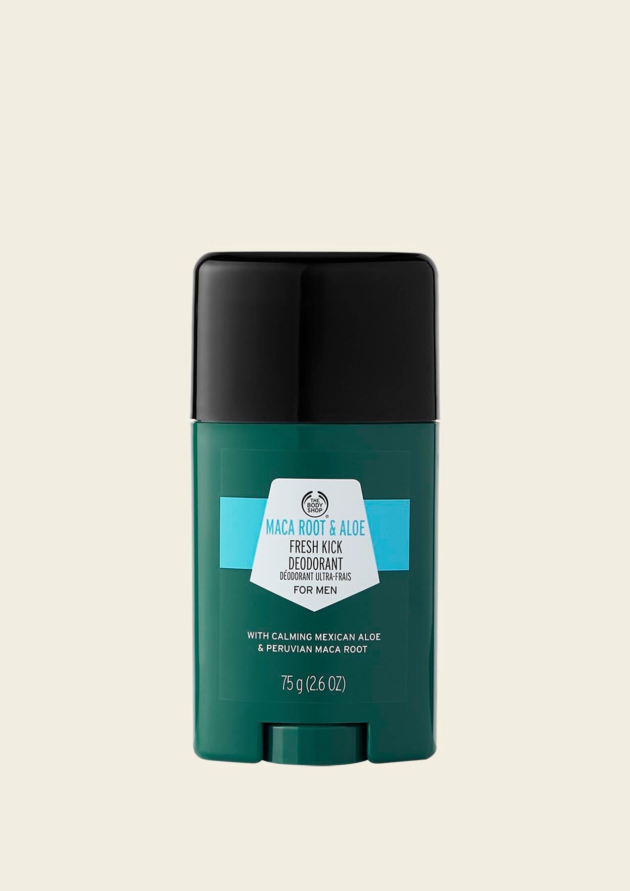 Ambacht Beeldhouwwerk Industrieel Maca Root & Aloe Fresh Kick Deodorant | The Body Shop®