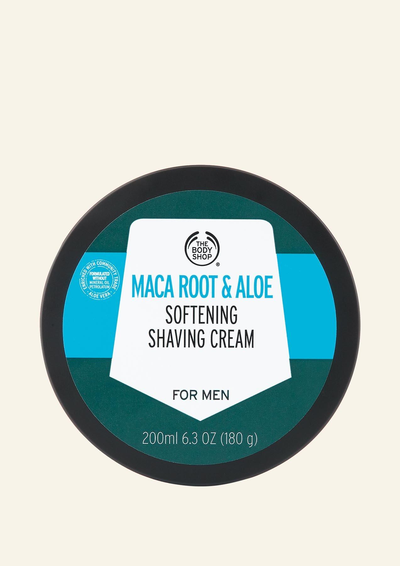 The Body Shop Maca Root & Aloe Softening Shaving Cream For Men 200 Ml