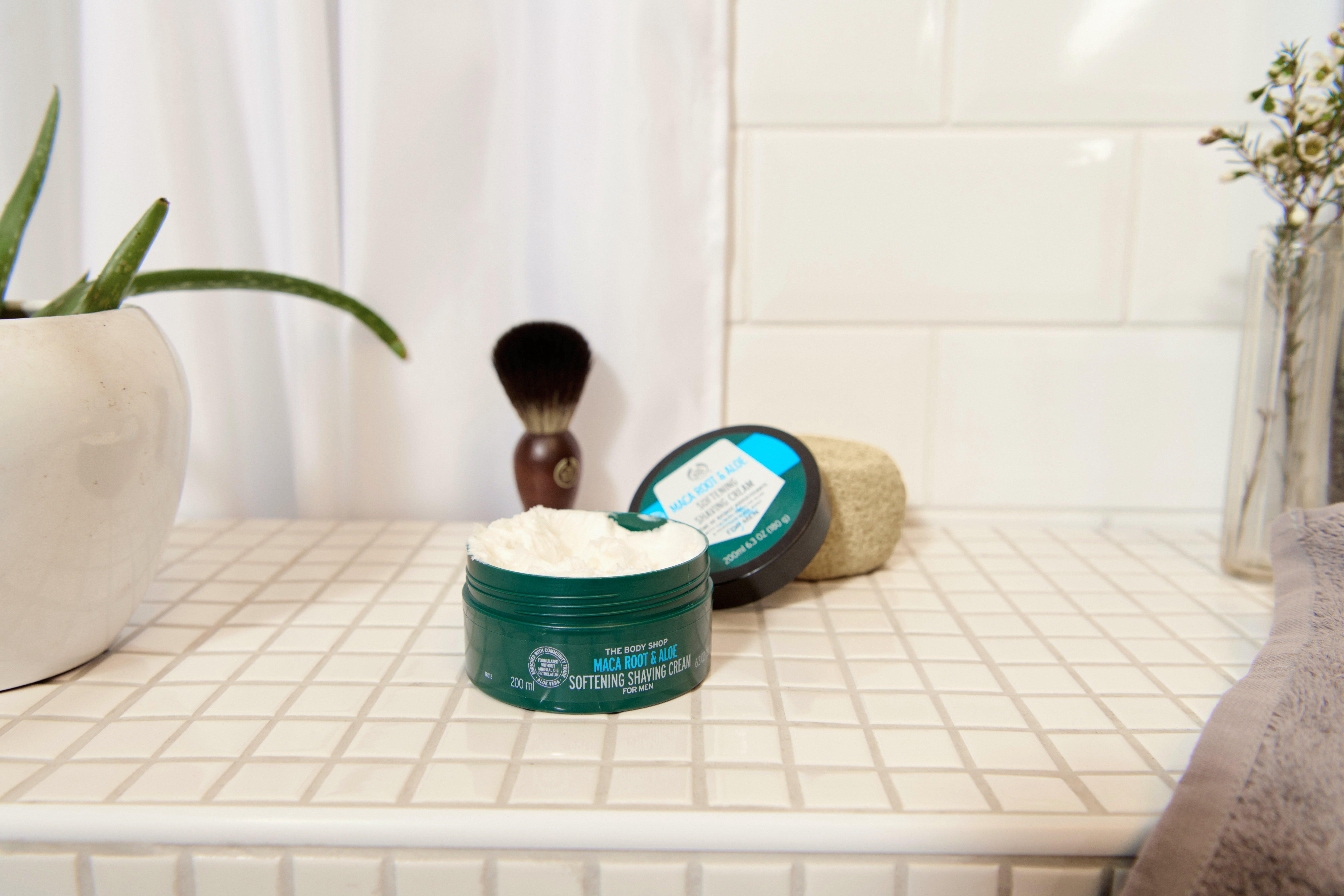 Aloe Shaving Cream Maca Root Shave Cream The Body Shop