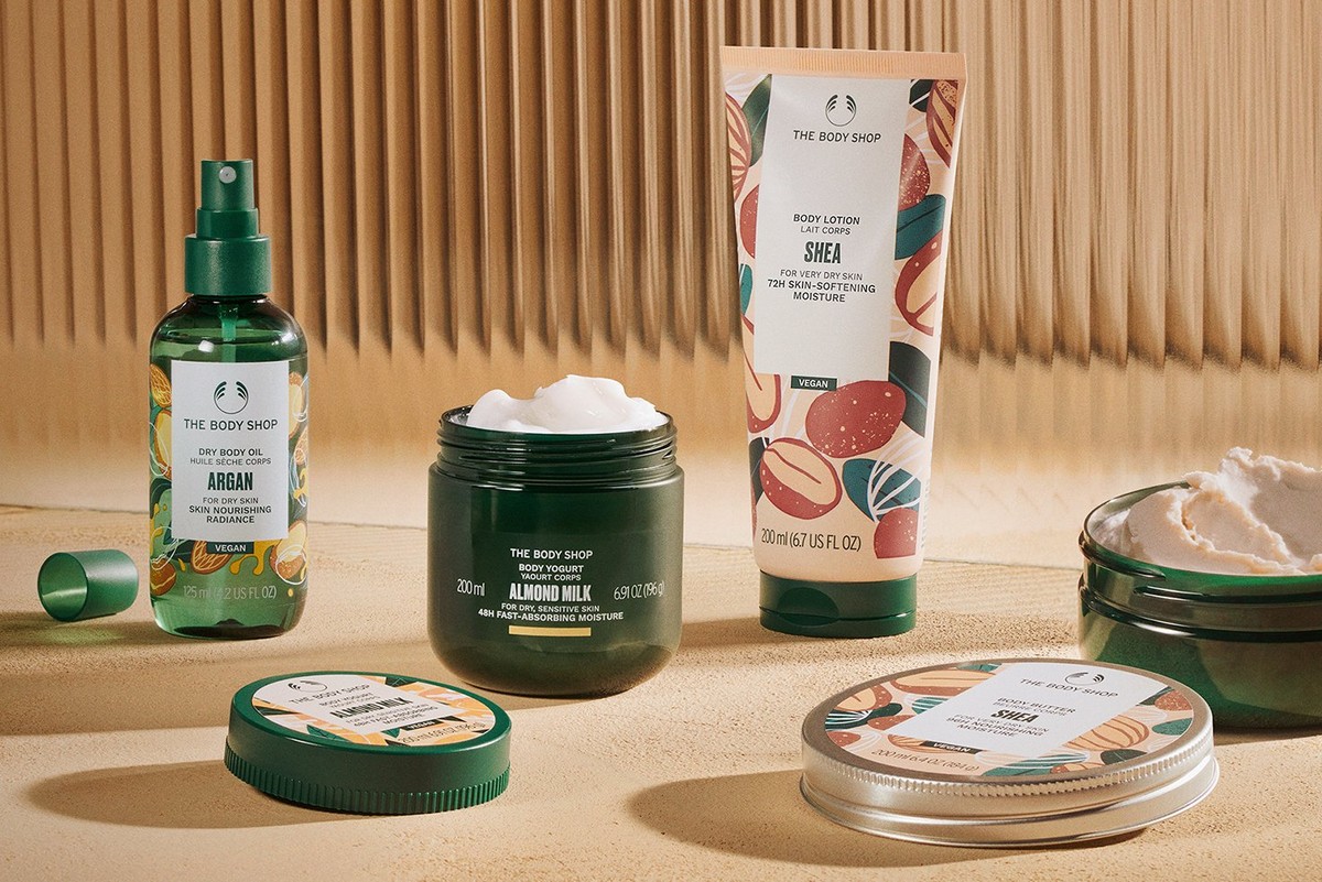 The Body Shop products Bath, Body & Haircare