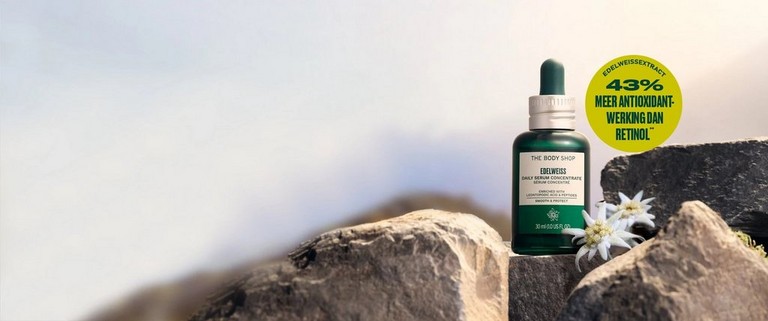 Edelweiss Serum Concentrate 43% meer Antioxidantwerking dan Retinol logo