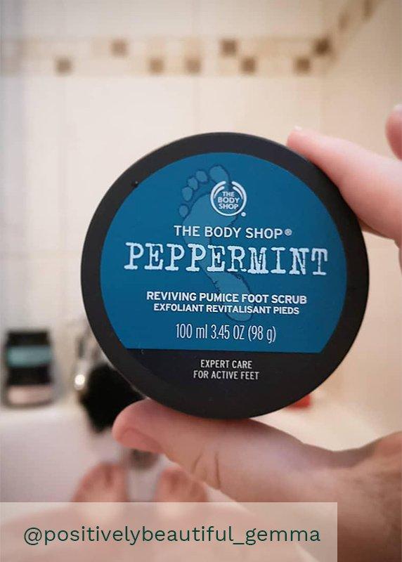Peppermint foot scrub