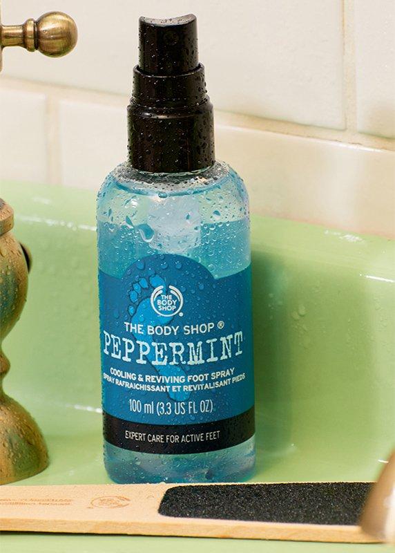 Peppermint foot spray