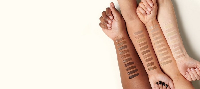 Selection of The Body Shop Fresh Nude foundation