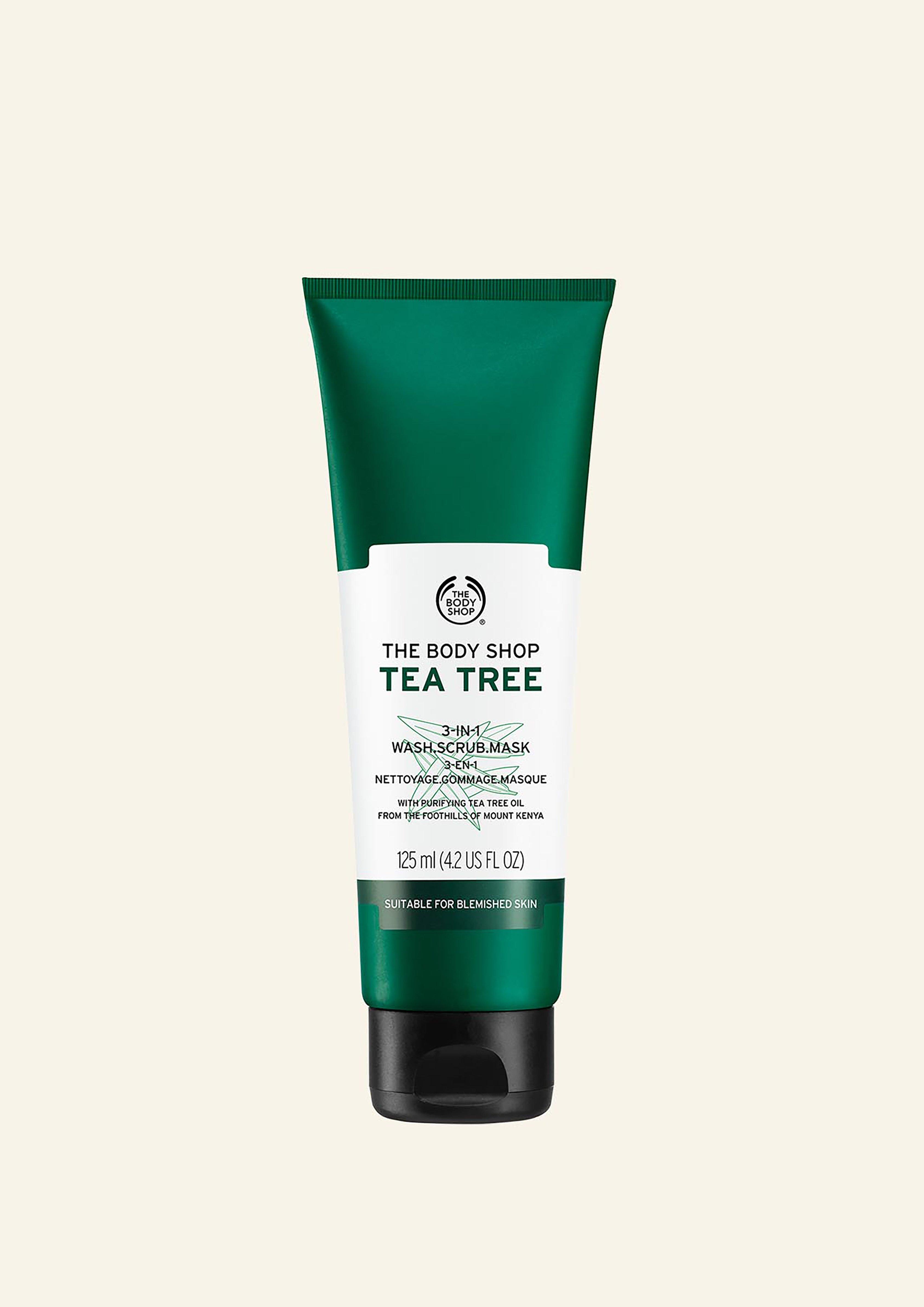 Tea Tree 3 1 Face Wash & Scrub Acne The Body Shop AU