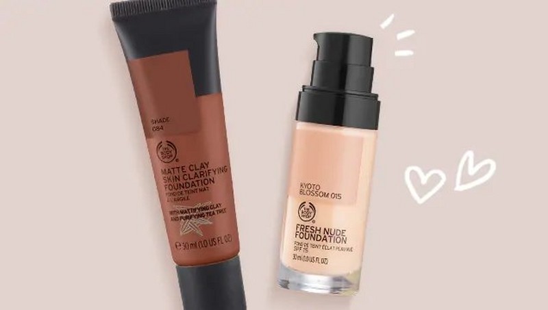 The Body Shop foundation products The Body Shop foundation products