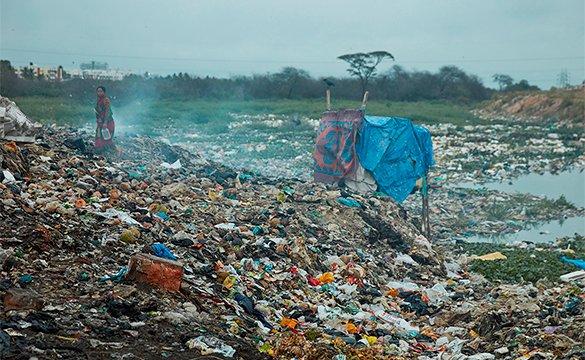 Plástico en la playa